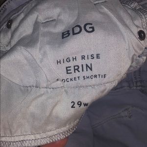 BDG Shorts - BDG High Rise Erin 5 pocket Shortie BDG Shorts - BDG High Rise Erin 5 pocket Shortie